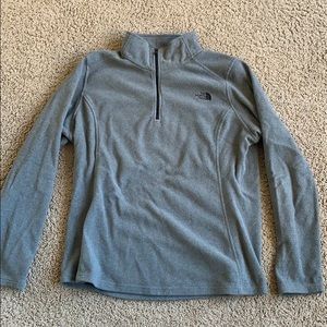 North Face quarter zip fleece sweatshirt